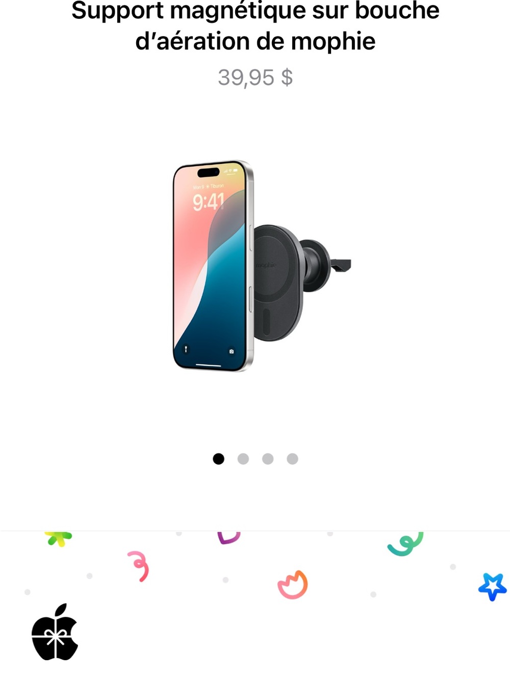 Apple MagSafe Vent Mount in Black